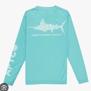 AFTCO Youth Jigfish UV Protection Long Sleeve Shirt in Agate